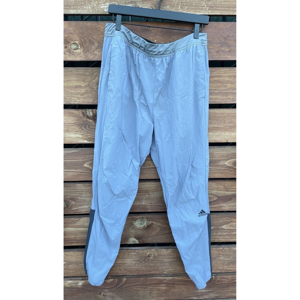 Adidas Mens Gray Tech Track Pants Size‎ XL